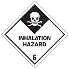 "Inhalation Hazard - 6" Labels