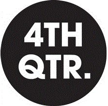 "4TH QTR." (Black) Quarter Labels